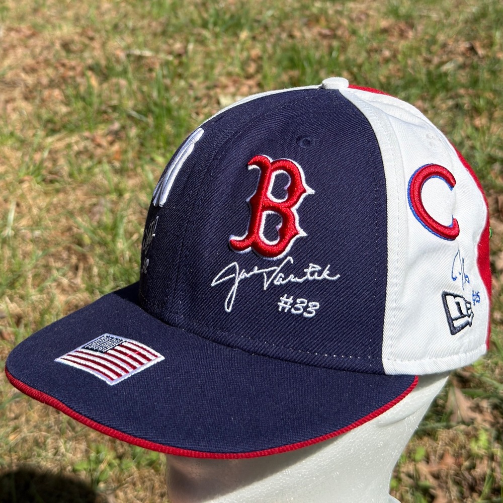 MLB All Star Multi Team Logo Signature New Era Hat Fitted Size 7 1/8 59Fifty WBC